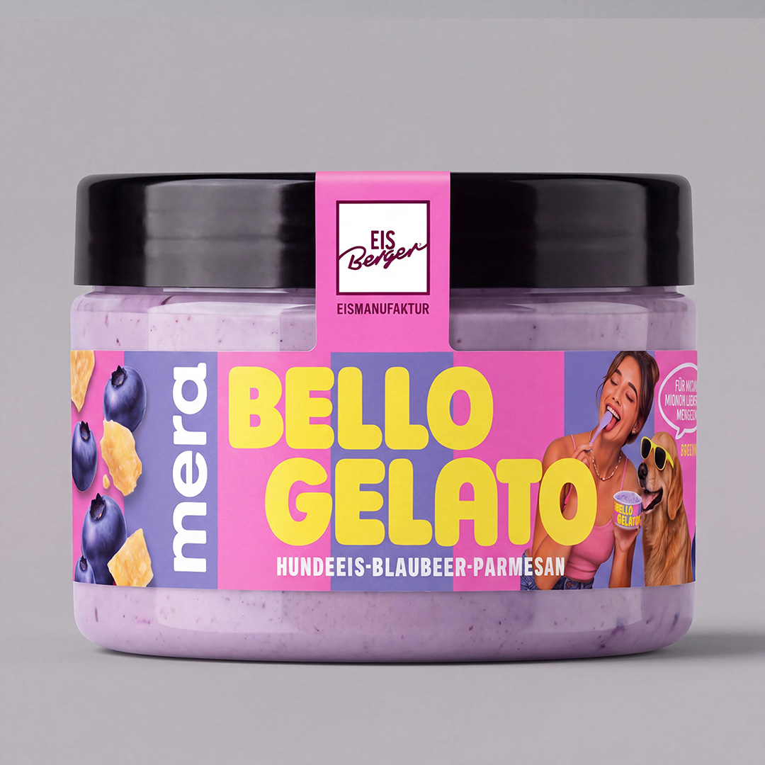 Bello Gelato Parmesan-Heidelbeere – 6er-Paket Becher