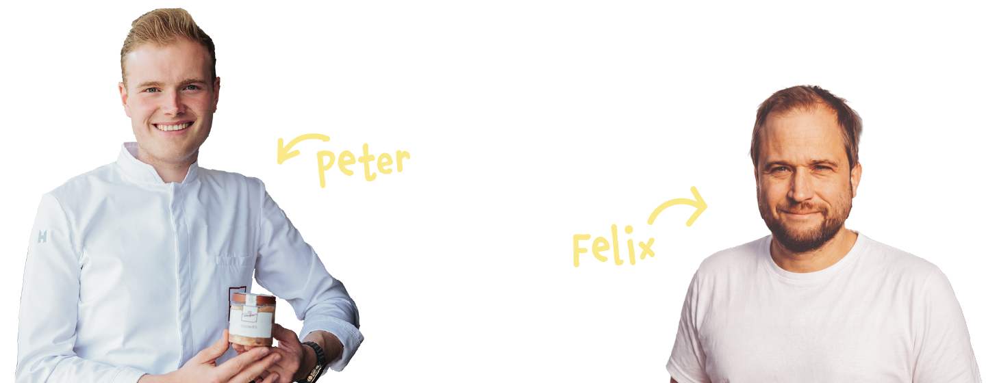 Peter Telgmann, Gründer der EisBerger Eismanufaktur, und Felix Vos, CEO von mera