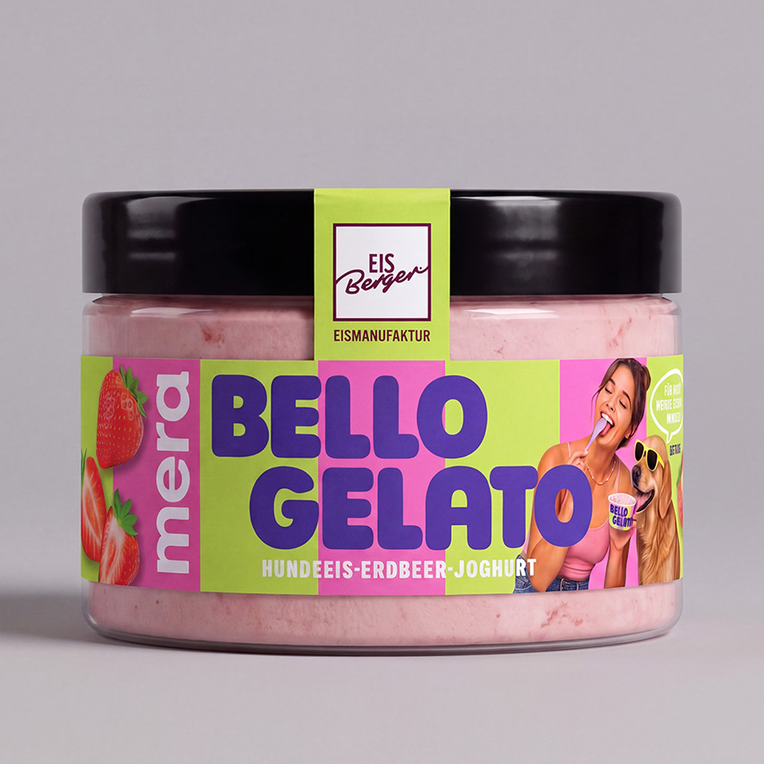Bello Gelato Erdbeer-Joghurt – 6er-Paket Becher
