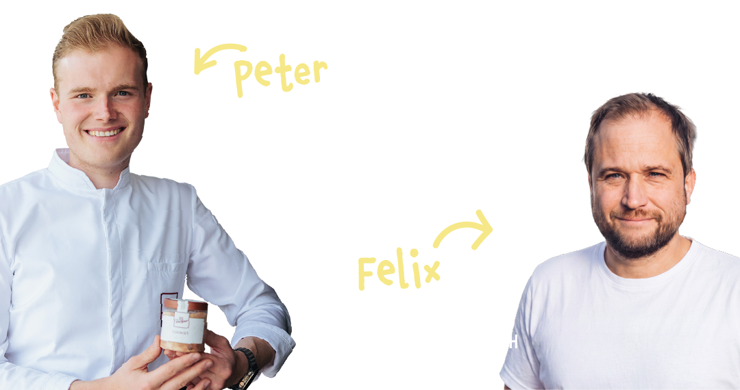 Peter Telgmann, Gründer der EisBerger Eismanufaktur, und Felix Vos, CEO von mera
